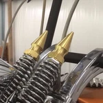 2 Dna Springer Solid Brass Top Spike Nuts Upper Chopper Bobber Custom Hd. Fixed Price $31.26.