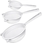 3 Pcs Plastic Nylon Mesh Strainer Colander With Handle Double Ear Fine Food. Fixed Price $22.99.
