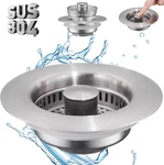 1 Kitchen Sink Drain Strainer Stopper, SUS304 Stainless Steel Pop-up. Fixed Price $20.23.