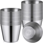 100 Pieces 1.5 Oz Metal Ramekins Dipping Sauce Cups Stainless Steel Condiment. Fixed Price $78.14.