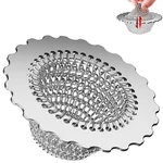 Kitchen Sink Drain Strainer, Patented 304 Stainless Steel Reversible Mesh Str.... Fixed Price $17.09.