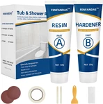 Tub And Shower Repair White, Fiberglass Porcelain Kit, Acryli. Fixed Price $22.19.
