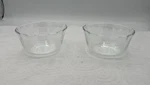 2 Clear Pyrex Bakeware Custard Cups Corning 740. Fixed Price $11.99.