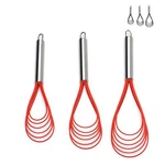 Flat Whisk Set,stainless Steel 3 Pack 10''+11''+12'' Premium STURDY-6 Silicon.... Fixed Price $19.62.