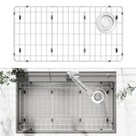 28-1/4" X 14.37" 1-1/4" Metal Stainless Steel Sink Protectors For Kitchen S.... Fixed Price $71.24.