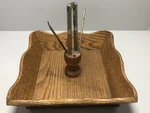 Mcm Wooden Square Scalloped Bowl Set 1 Nutcracker 2 Picks Vintage. Fixed Price $38.00.