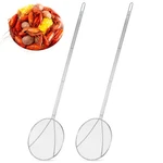 Baderke 2-PACK 36" Round Plated Stainless Steel Wire Skimmer Food Strainer. Fixed Price $74.12.