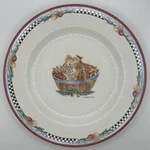 Sakura Acorn Basket Debbie Munn Salad Dessert Plate 1/8" Christmas Winter. Fixed Price $9.00.