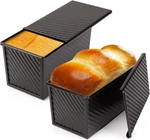 Beasea Pullman Loaf With Lid, 2 Pack 1 Lb Non-stick Black Bread Pans. Fixed Price $28.18.