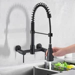 Demiinus Wall Mount Kitchen Faucet 8 Inch Center Commercial Sink With Pul. Fixed Price $70.00.
