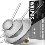 Walfos Fine Mesh Strainers Set 3-PACK Stainless Steel Sifters Colanders. Fixed Price $25.99.
