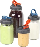 Soligt 4 Pack Mason Jar Lids, Wide Mouth Pour Spout Flip Cap For Ball Brand. Fixed Price $29.99.