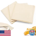 3 Cotton Tea Towels 28" Unbleached Flour Sack For Sourdough Bread Proofing. Fixed Price $19.78.