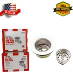 Jr. Duo Sink Strainer, Stainless Steel Basket, 2-1/2 In. Model # 878PC Us. Fixed Price $11.49.