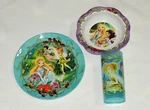New Fairies 3 Piece Melamine Kids Dinnerware Set -plate-bowl,tumbler Sold Bulk. Fixed Price $15.99.
