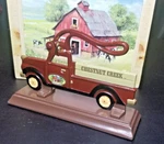 Chestnut Creek Farm Truck Metal Nutcracker On Wooden Display 7.5" (2004). Fixed Price $17.95.