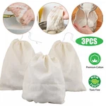 3PCS Cotton Nut Milk Bag Reusable Food Strainer Brew Coffee Cheese Cloth. Fixed Price $8.06.
