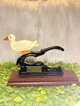Vintage Cast Iron Duck Nutcracker Wooden 7.5 Inch Base. Fixed Price $16.79.