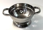 Sitlax Stainless Steel Small Colander 6.25 W/ Cherryshape Cutouts.. Fixed Price $12.00.
