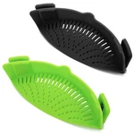 Clip Silicone Strainer, 2 Pcs Colander For Pasta Fruit, Fits All, Multicolor. Fixed Price $20.44.