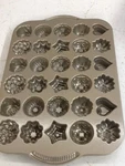 Nordic Ware Bundt Tea Cake Candies Pan 2.5 Cup Hearts Stars Rosettes. Fixed Price $22.99.