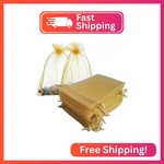Jwsqmc 5X7 Inch Organza Gift Bags With Drawstring For Jewelry,candy,set Of 50 Go. Fixed Price $11.45.