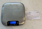 Pampered Chef Digital Kitchen Scale 100271 Stainless Steel X8 Food & Manual. Fixed Price $22.00.