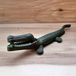Vintage 8 Cast Iron Green Alligator Crocodile Nut Cracker Excellent Condition. Fixed Price $18.00.