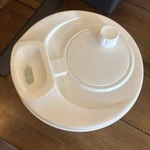 Salad Spinner Robinson Design White. Fixed Price $20.00.