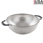 5 Qt Stainless Steel Colander Kitchen Strainer Pasta Fruits Vegetables 0.88 Lb. Fixed Price $27.86.