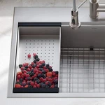 Stainless Steel Colander For Workstation Kitchen Sink,. Fixed Price $86.38.