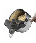 Kitchen Gizmo Snap 'n Strainer - Clip Silicone Colander Fits All Pots. Fixed Price $15.99.