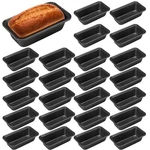 Uiifan 24-PC Nonstick Mini Loaf Pan Set, Carbon Steel Small Banana Bread Tins. Fixed Price $79.48.