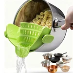 Ariesmu Universal Clip On Pot Strainer - Heat Resistant 9.1*4.9*2.7IN, Green. Fixed Price $17.84.