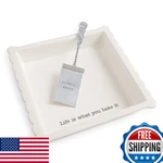 Mud Pie Brownie Baker Set, White. Fixed Price $70.00.