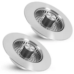 2 Pack 1 Kitchen Sink Drain Strainer, 304 Stainless Steel Pop Up St.... Fixed Price $34.53.