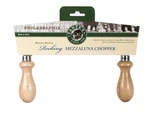 Fantes Mezzaluna Rocking Chopper, Stainless Steel Blade With Beechwood Handle.... Fixed Price $29.14.