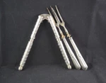 Vintage Hmo Metal Nut Cracker Tool 5 2 Silver Handle Shrimp Forks. Fixed Price $12.00.
