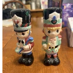 Enesco Nutcracker Soldier Salt & Pepper Shaker Set Ceramic Multicolor Holiday. Fixed Price $19.99.