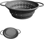 Silicone Collapsible Colander With Handle, Kitchen For Gray M,. Fixed Price $23.99.