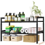 Under Sink Organizer Storage 16.5"-30.7" Expandable Length, Adjustable He.... Fixed Price $45.30.