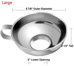 Stainless Steel Metal Canning Funnel Fit Wide & Regular Mouth All Mason Jars. Fixed Price $28.11.