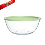Quald Extra Large Glass Mixing Bowls Clear Salad Cooking 4.2 Qt,. Fixed Price $38.32.