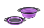 Purplechef Collapsible Kitchen 2 Pcs Silicone Strainer,colander, Mixing Bowl Set. Fixed Price $9.98.