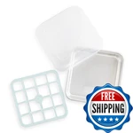 Nordic Ware Brownie Buddy Kit 9-INCH Square Pan Plastic Slicer And Lid 45823. Fixed Price $47.25.