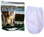 Organic Nori Sheets 50 Qty + Nut Milk Bag - Combo Certified Vegan, Raw,. Fixed Price $25.99.