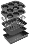 Nutrichef 6-PIECE Toaster Oven Bakeware Set. Fixed Price $51.49.