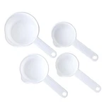 Rocky Mountain Goods Measuring Set 4-PIECE Durable Plastic 1 Cup, White. Fixed Price $14.99.