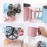 Us Stainless Steel Mesh Flour Icing Sugar Sifter Sieve Strainer Cup Baking Tool. Fixed Price $7.89.