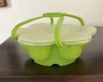 Salbree Silicone Egg Bites Mold With Lid & Handles For Instant Pot 6QT 8QT Green. Fixed Price $16.99.